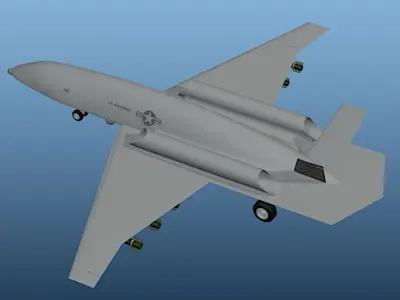 A14A UAV - High Poly 3D Model 3D model