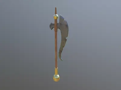 Weapon Axe Low-poly 3D model order