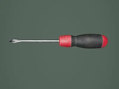 Screwdriver 01 Low-poly 3D model