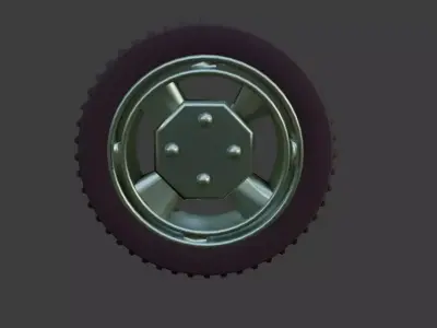 Car Tyre and Rim Free 3D model