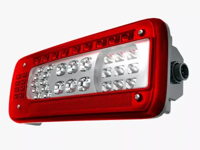 Truck taillight LED 3D model
