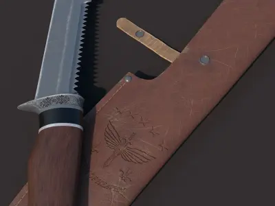 Knife 3D model buy