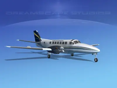 Beechcraft B99 Night Express 3D model