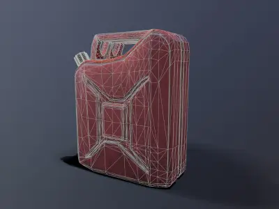 Gas Can Low-poly 3D model shop
