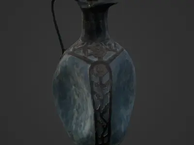 Antique Glass Jar  3D Scan 3D model