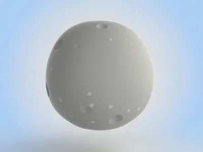 Cartoon Moon 3D model