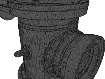 Steampunk Industrial Periscope Viewfinder 3D model
