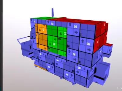 SPECTR TC-M processing center Low-poly 3D model