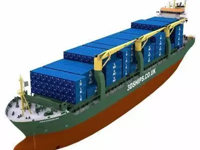 Multi-Purpose Cargo Vessel - 01 - 3D model