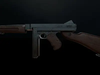 Thompson - Model and Textures Low-poly 3D model Free low-poly 3D model