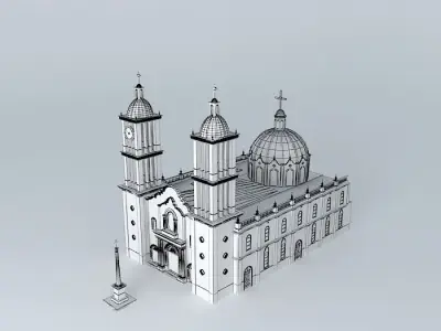 Cathedral of Our Lady of Guadalupe Free 3D model