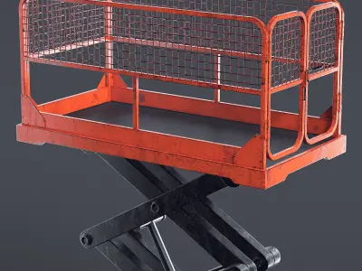 Scissor Freight Lift II 3D model