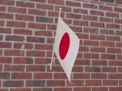Flag of Japan 3D model purchase