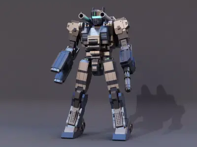 Sci Fi Military Robot 3D model