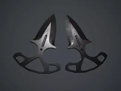 Shadow Dagger PBR Game Ready Low-poly 3D model