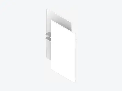 Partition - Contemporary - Changeall - Right Low-poly 3D model