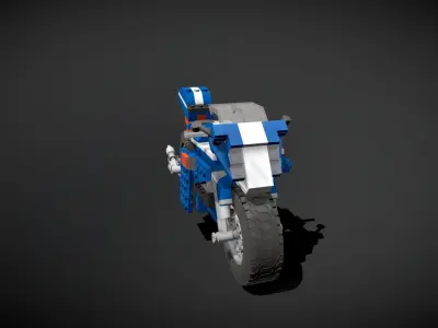 Lego Race Rider 3D model