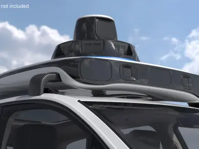 Lidar-Based Sensor System for Autonomous Vehicles White 3D model