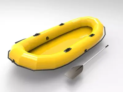 rubber boat 3D print model