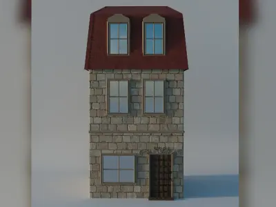 Medieval house 3D model buy