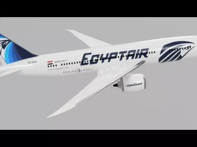 Boeing 787-9 Dreamliner Low-poly 3D model