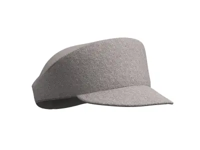 Grey Wool Hat 3D model
