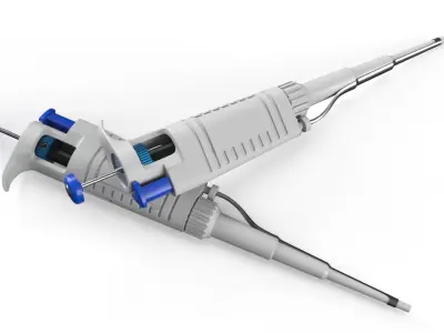  Laboratory Microliter Pipette Blue 