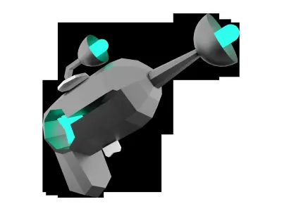 3d Pump SG Blaster low poly icon 3D model