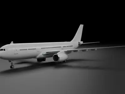 Airbus A330-300 3D model buy