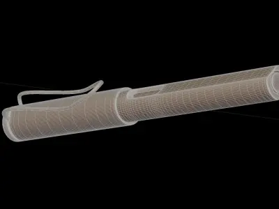 Lamy Safari Fountain Pen Low-poly 3D model