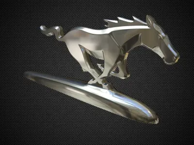 horse logo 3D model