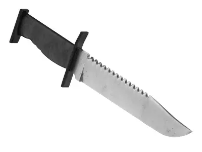 battle knife v5 3D model