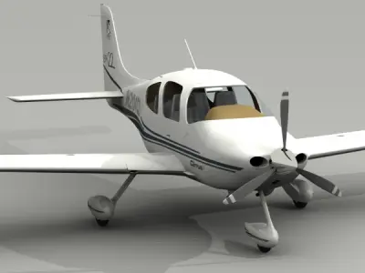 Cirrus SR22 Airplane 3D model