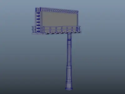 Supersite pizza on pole 3D model