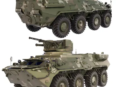 BTR 3E 2002 3D model