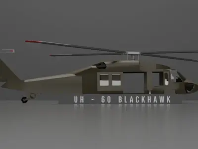 UH - 60 BLACKHAWK 3D model