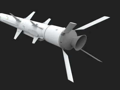 R-360 Neptune cruise missile Low-poly 3D model