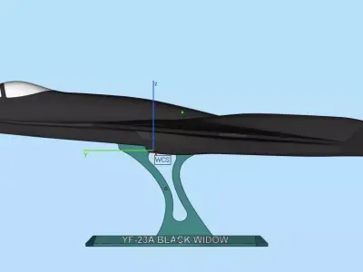 YF-23A Black Widow 3D print model purchase