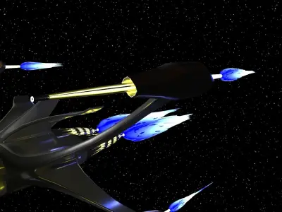 3D model of space ship 3D model