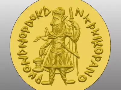 Coin pendant Free 3D model