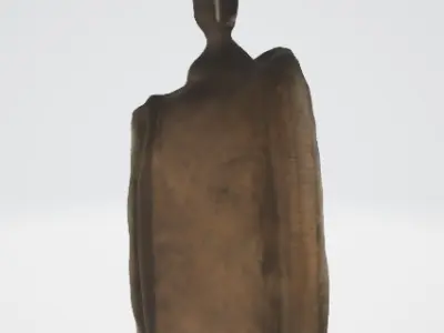 Classic Antique Pocket Watch 3D Asset 3D model