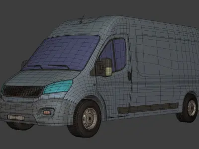 Generic Large Panel Van 3D model