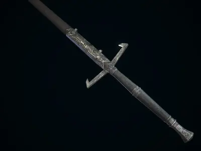 Medieval Sword Melee Weapon Low-poly 3D model