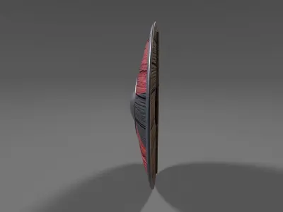 Viking Shield 3 Low-poly 3D model