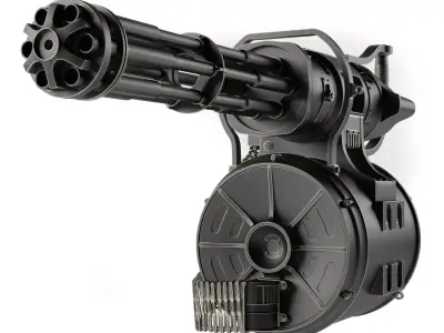 Minigun Fallout  3D model