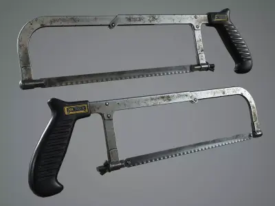 Hacksaw Low-poly 3D model purchase