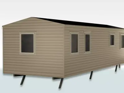 Static Caravan ABI SUMMERHOUSE Style UK Mobile Home Trailer Low-poly 3D model