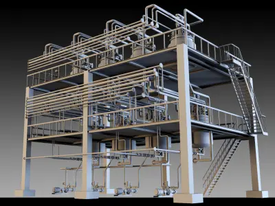 Petrochemical Unit- Vol 01 3D model