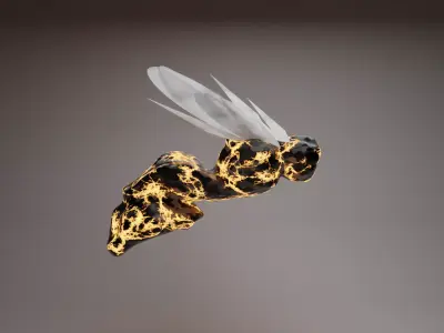 Rigged Alien Insect Free low-poly 3D model