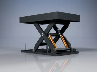 Hydraulic lifting table 3D model